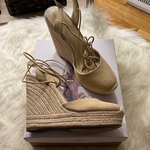 Brand new in box, gorgeous Jessica Simpson wedge high heel espadrilles